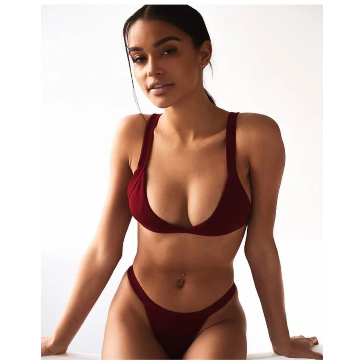 Deep-V Bikini Swimsuit