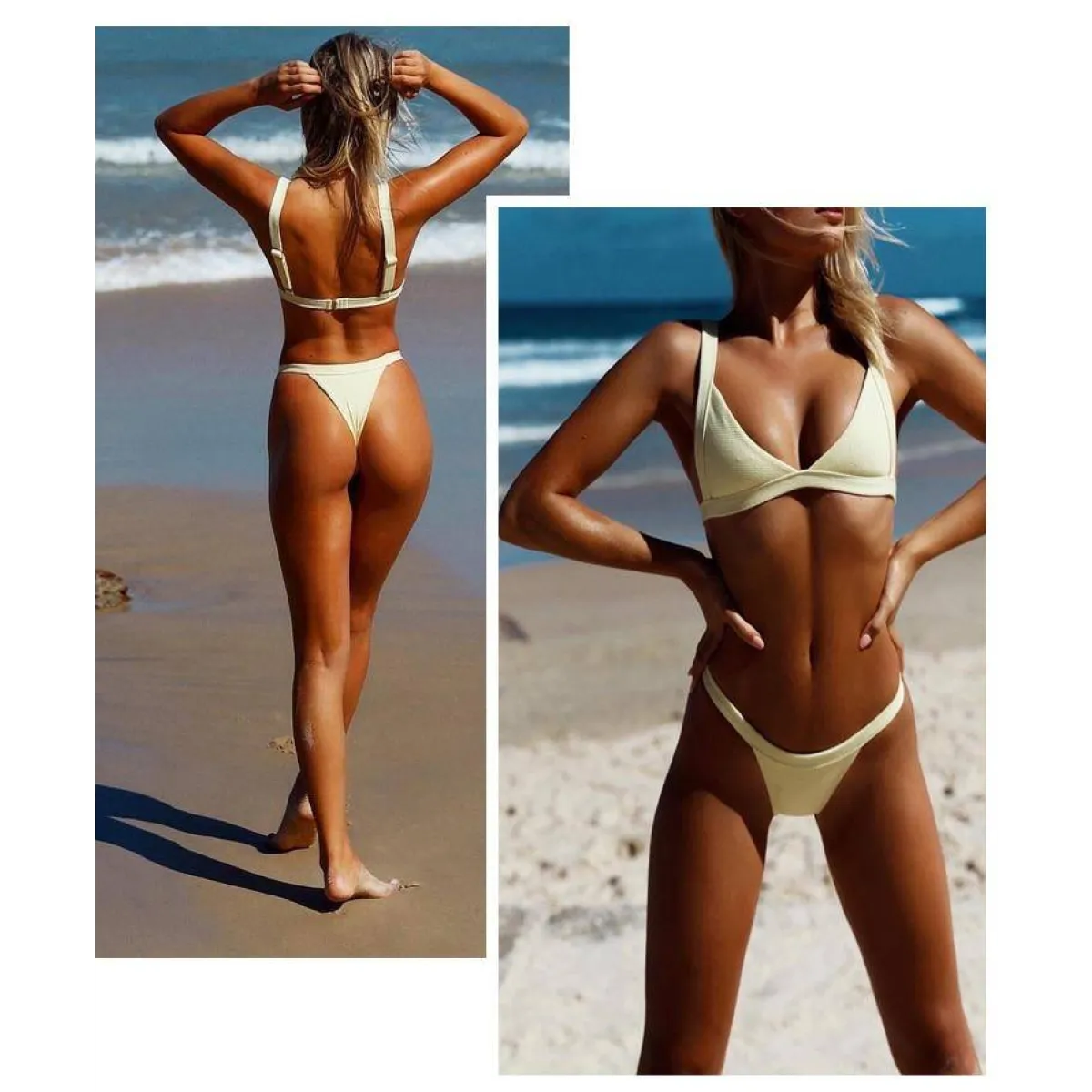 Deep-V Bikini Swimsuit