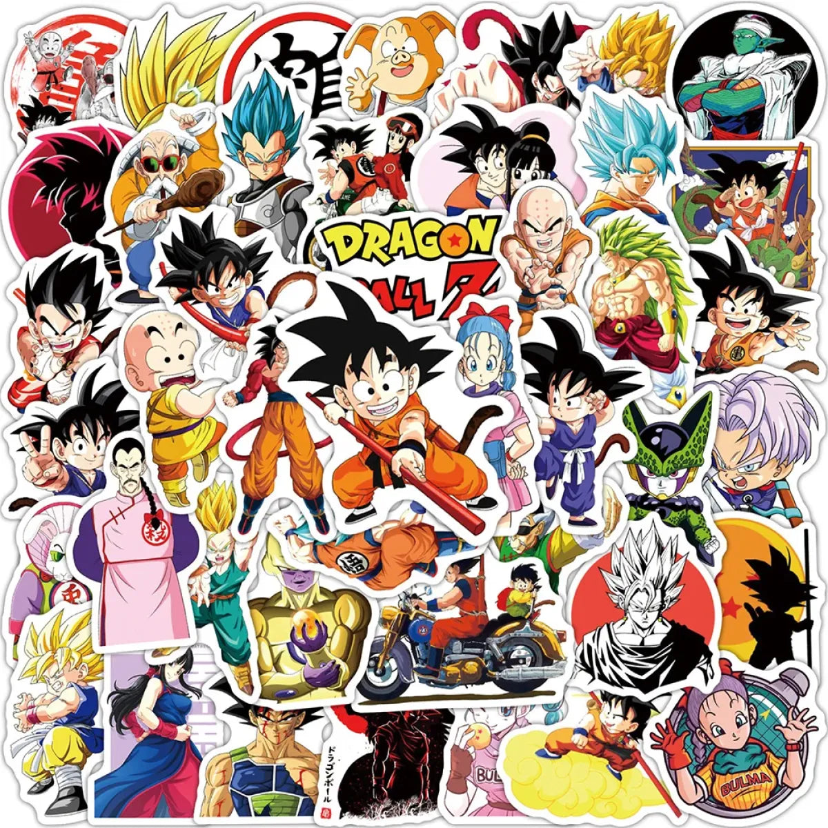 Dragon Ball Stickers - 50/100pcs - Son Goku Cartoon Decals