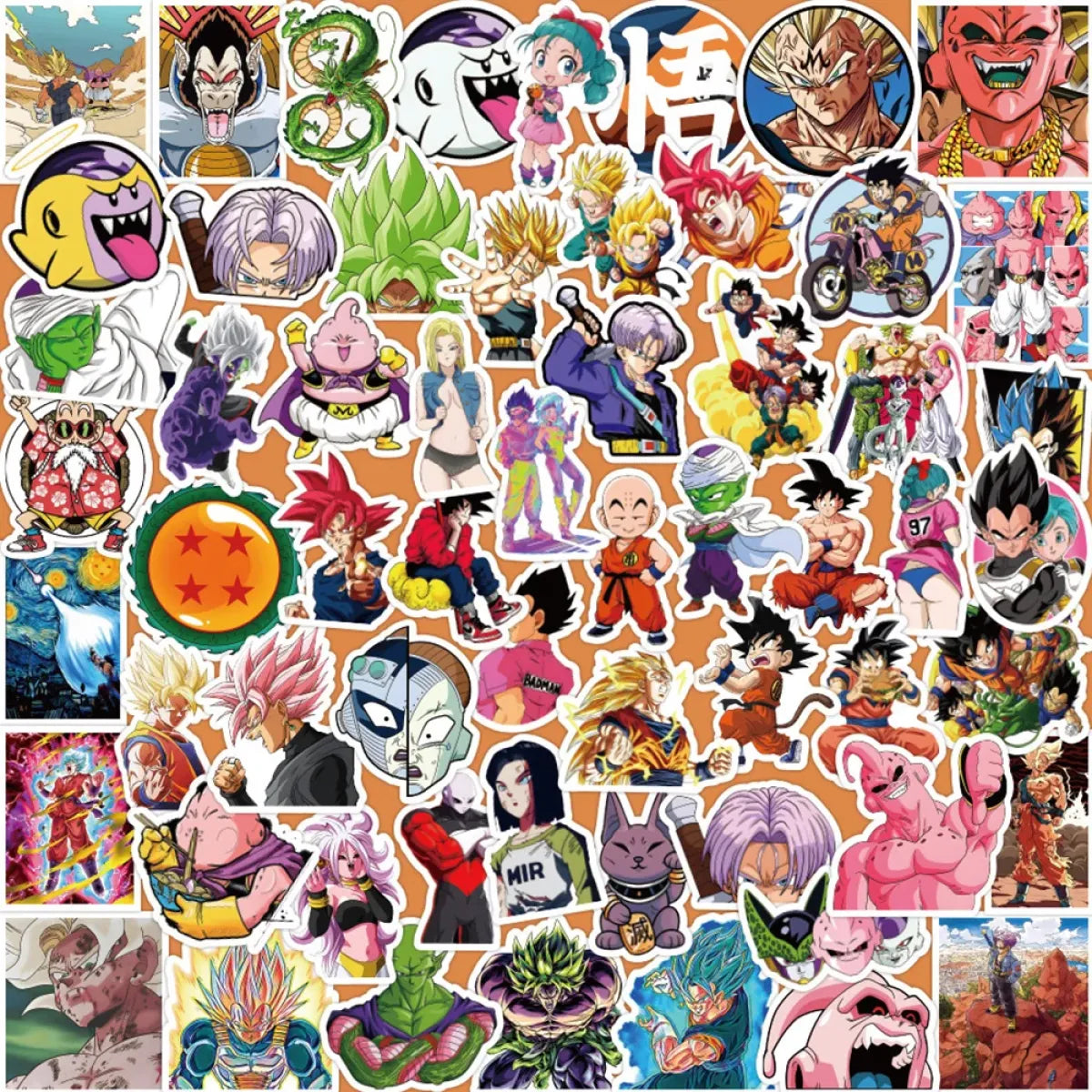 Dragon Ball Stickers - 50/100pcs - Son Goku Cartoon Decals