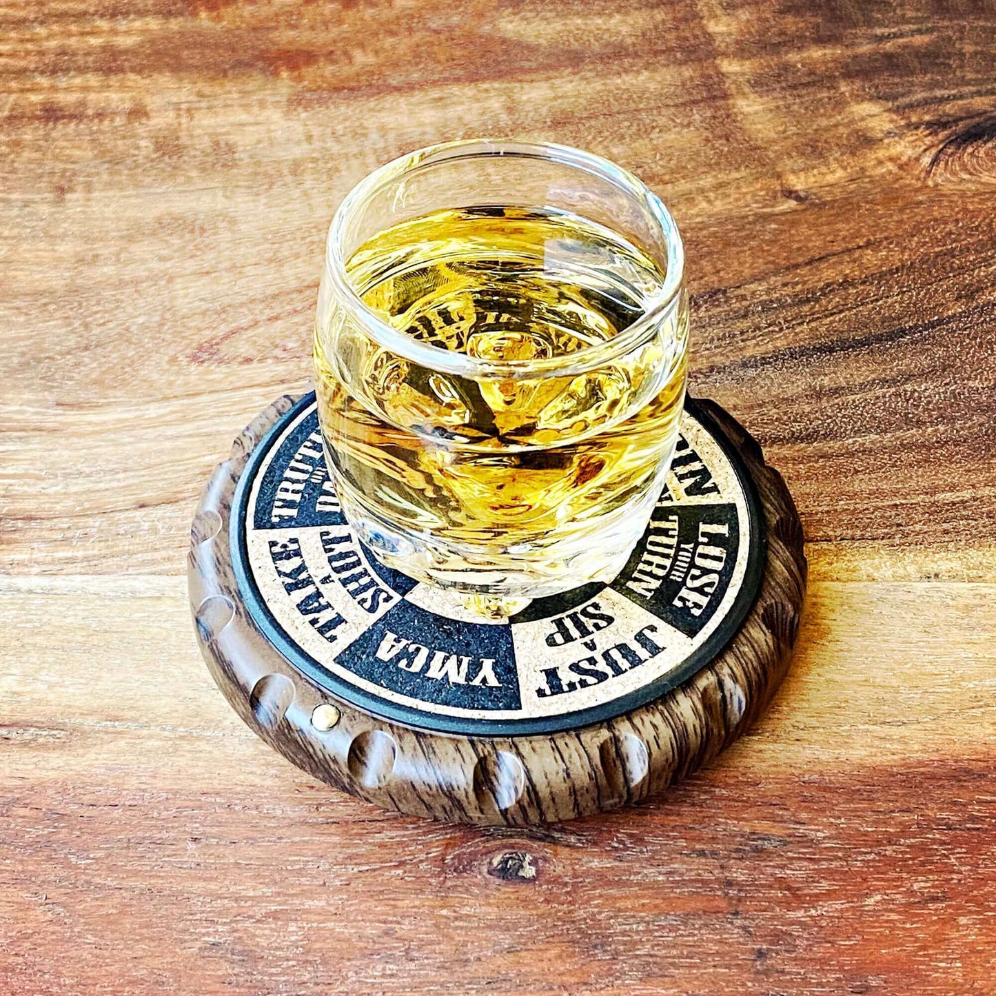 Ergo-Spin Game Coaster with Fidget Spinner, Roulette Coaster