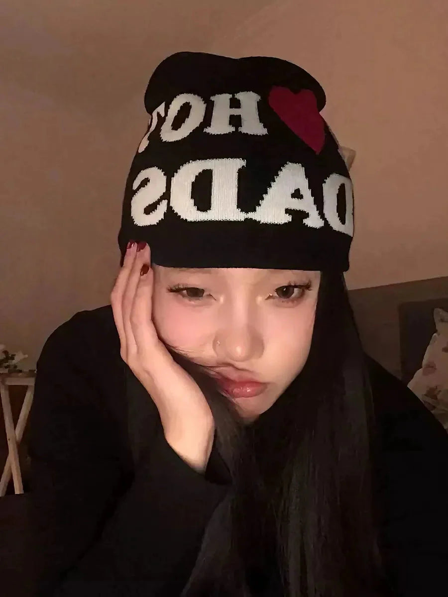'Daddy Issue' Y2k Slut Knitted Beanie