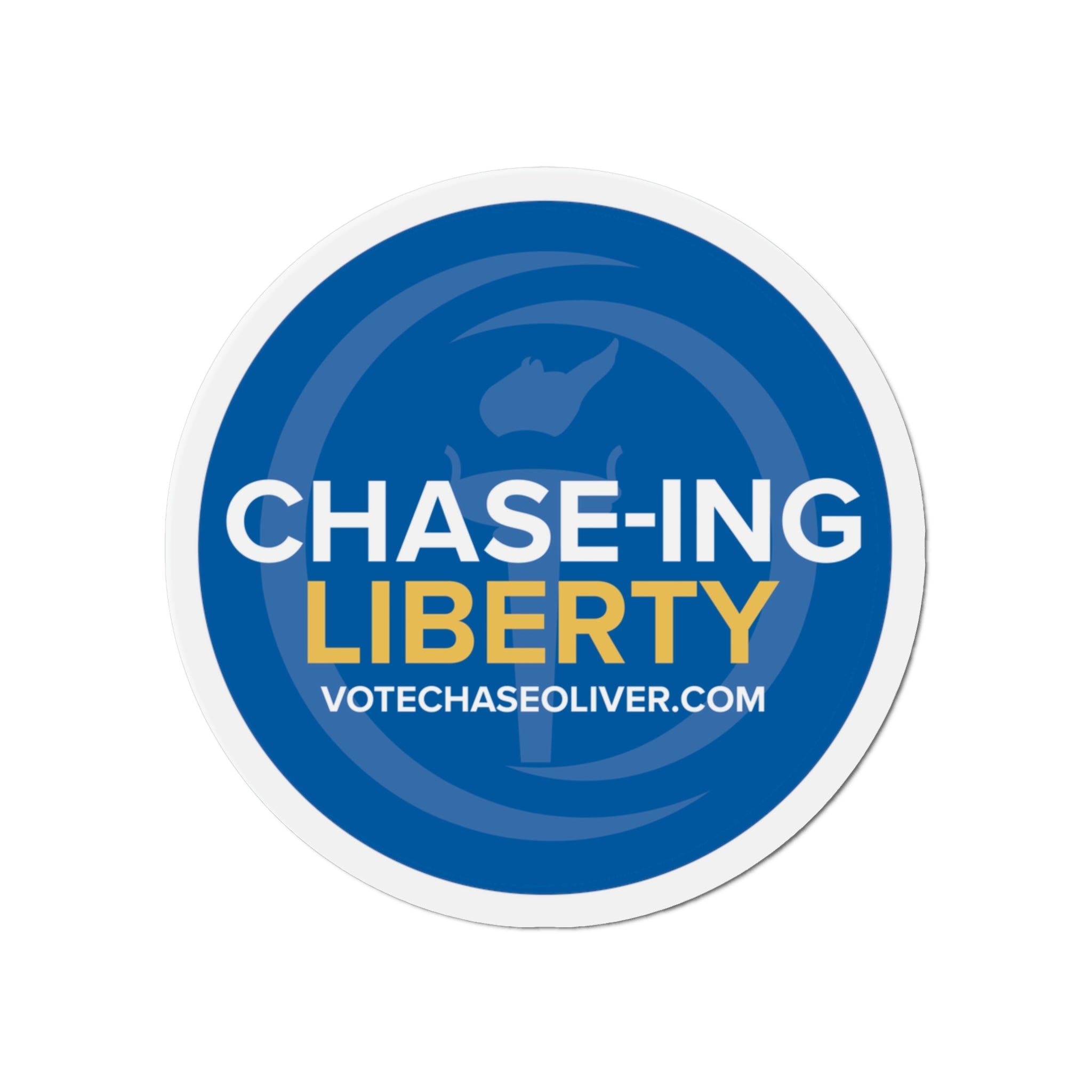 Chase-ing Liberty- Chase Oliver for President Die-Cut Magnets