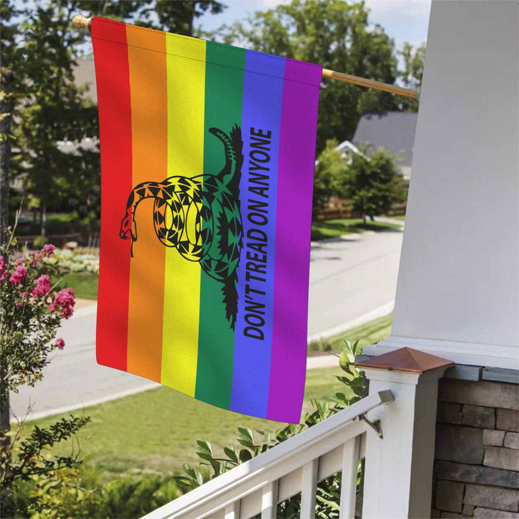 Don't Tread - LGBT  Two Sided Flag