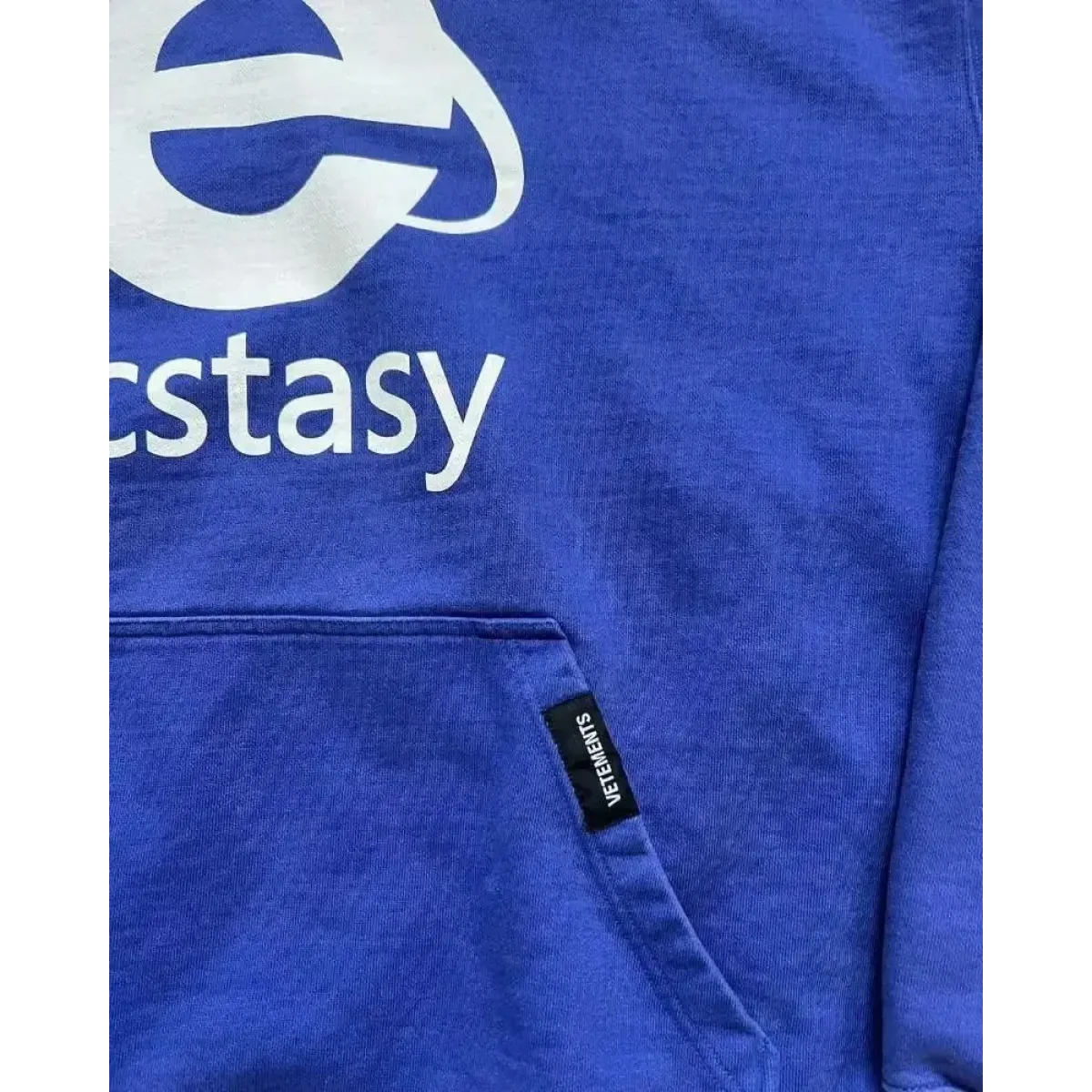 Ecstasy Print Oversized Hoodie - Harajuku Streetwear Pullover for Men & Women