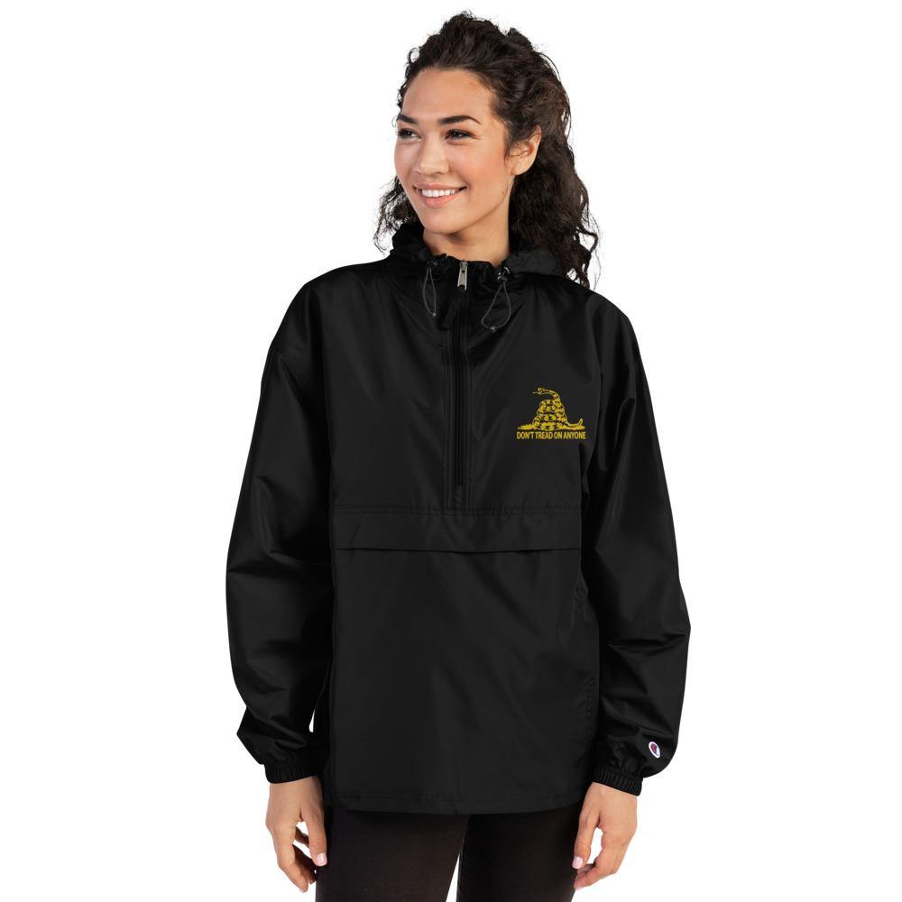 Don't tread on Anyone Embroidered Champion Packable Jacket
