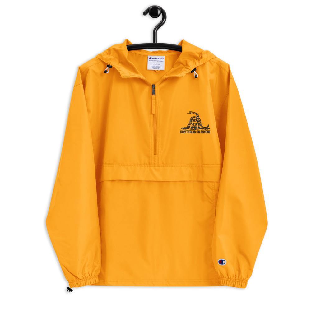 Don't tread on Anyone Embroidered Champion Packable Jacket
