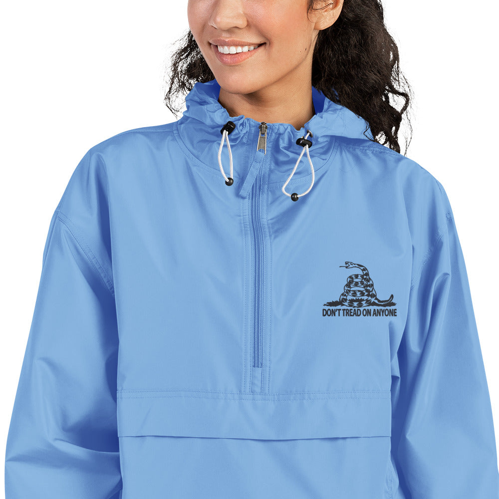 Don't tread on Anyone Embroidered Champion Packable Jacket