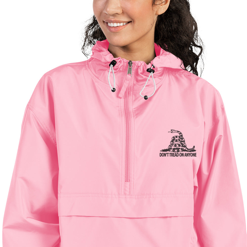 Don't tread on Anyone Embroidered Champion Packable Jacket