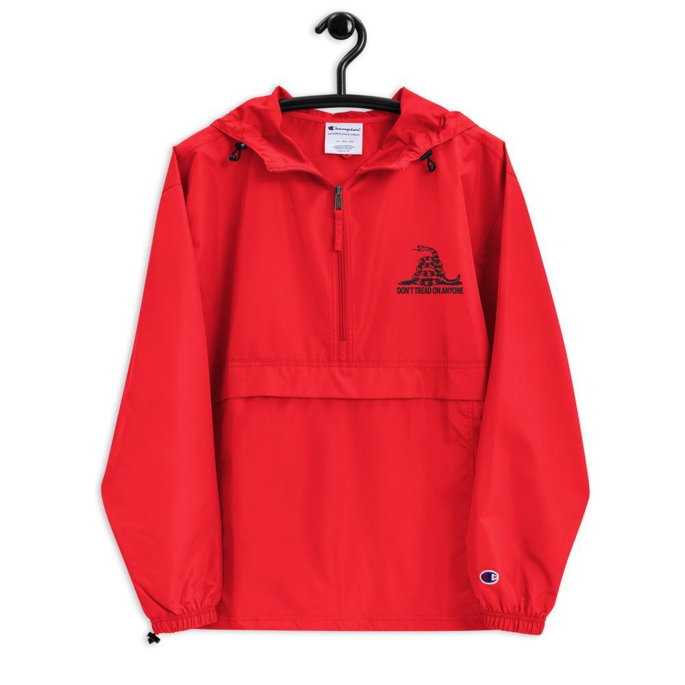 Don't tread on Anyone Embroidered Champion Packable Jacket
