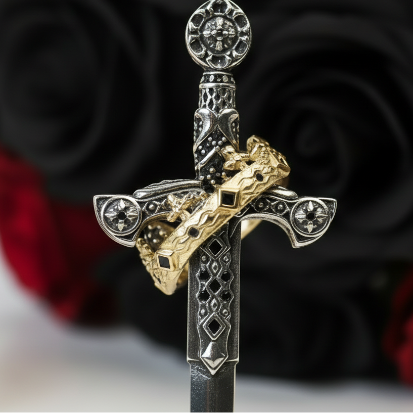 European Style Gothic Sword Link Chain Necklace