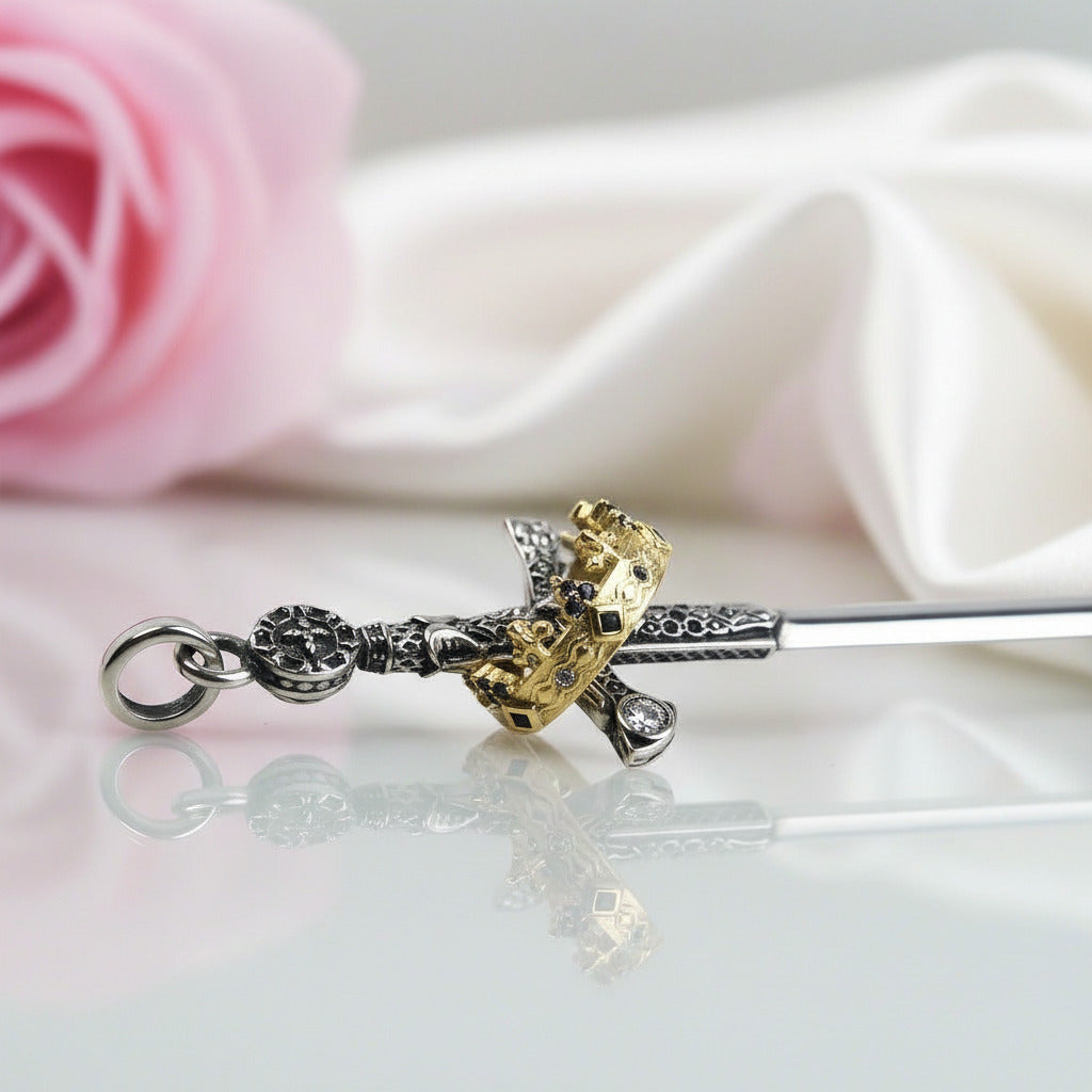 European Style Gothic Sword Link Chain Necklace