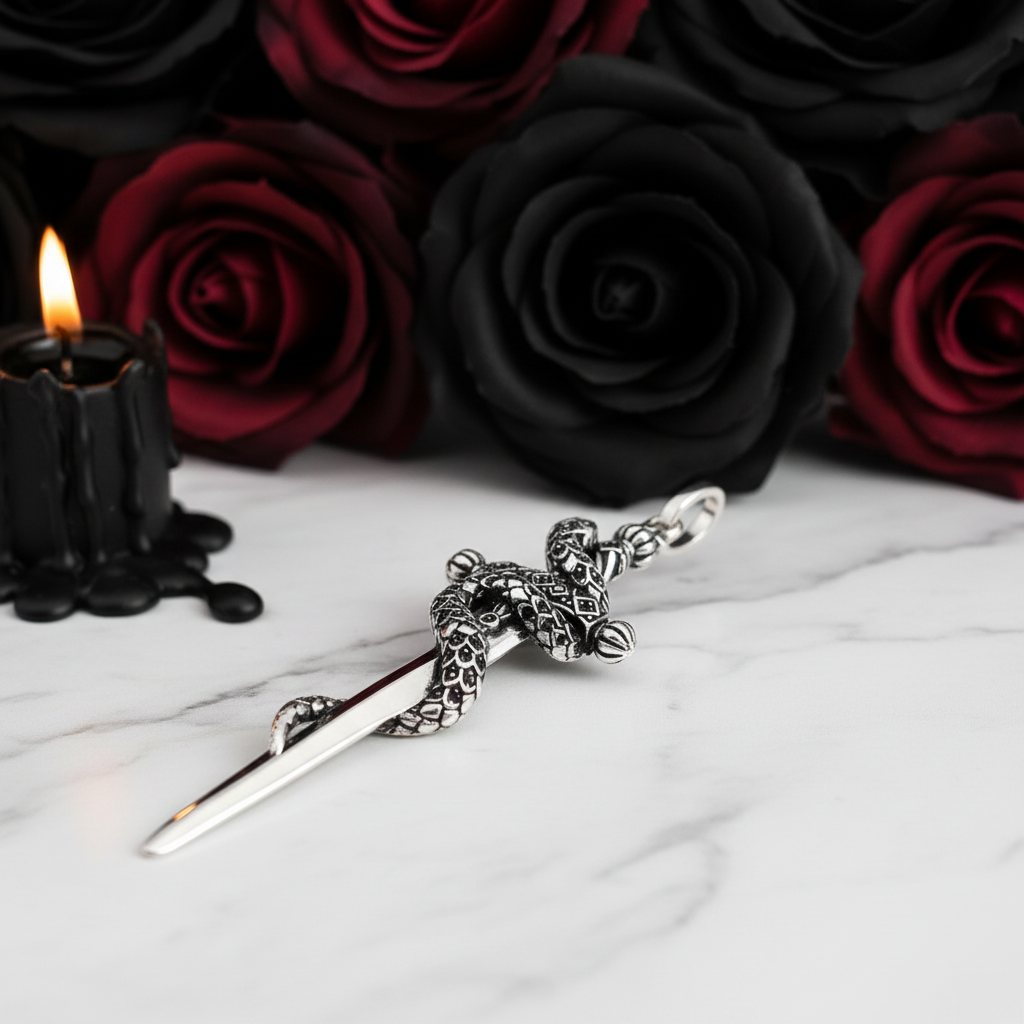 European Style Gothic Sword Link Chain Necklace