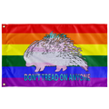 Don't Tread on Anyone LGBTQ Trans Porcupine Single Sided Flag