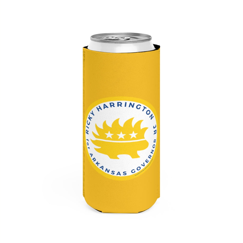 Ricky Harrington for Governor Arkansas Slim Can Cooler