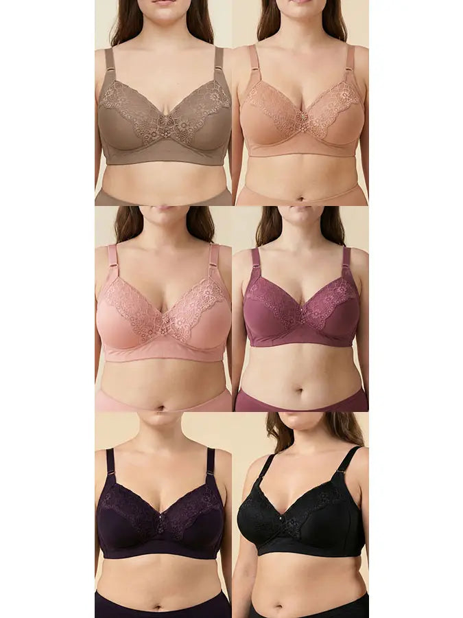 Youmita no‑underwire lace full coverage bra – all color options