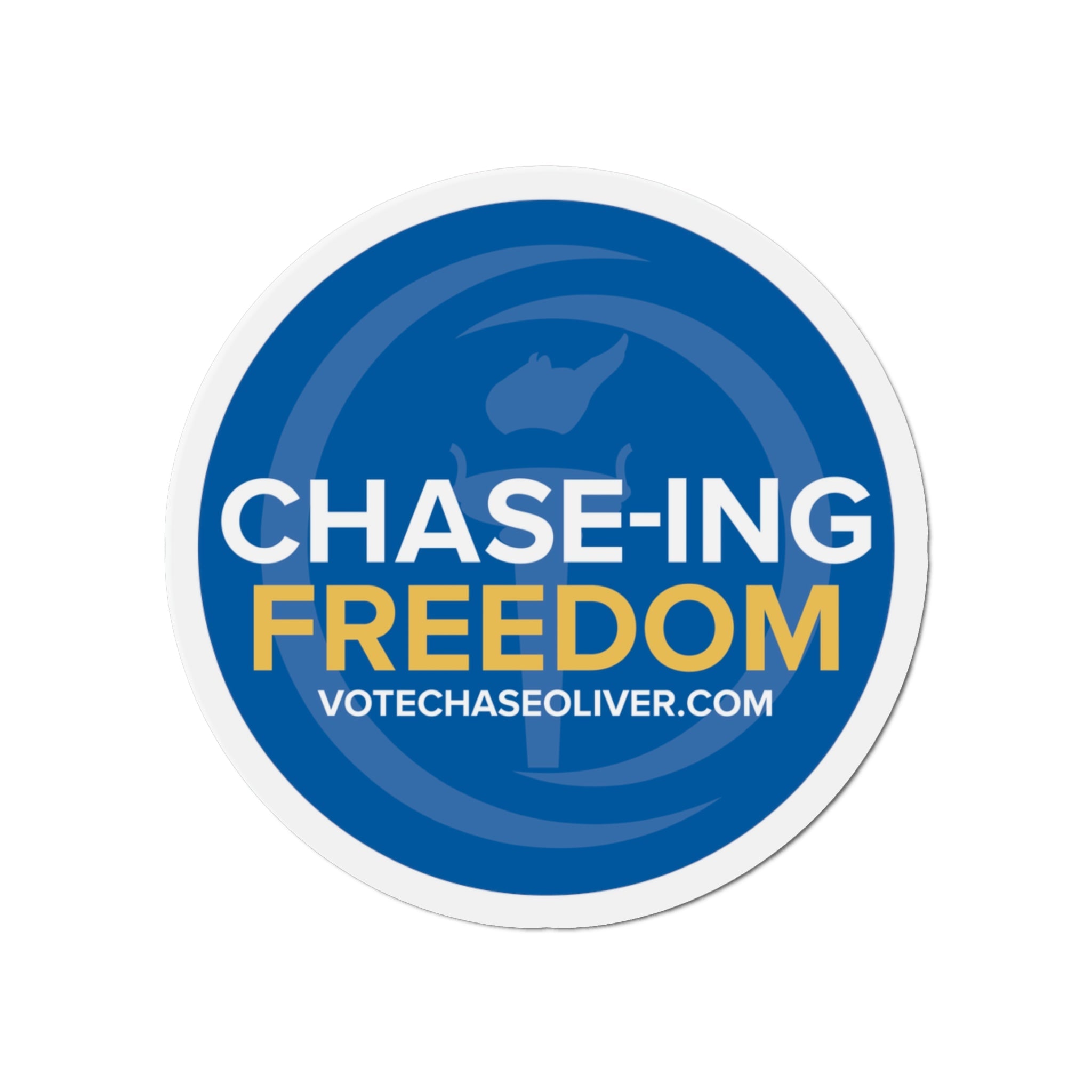 Chase-ing Freedom - Chase Oliver for President Die-Cut Magnets