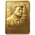 President Trump 45/47 3D Gold Trading Card – Proud Patriot collectible