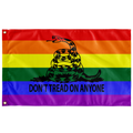 Don't Tread on Anyone Single Sided LGBT Flag