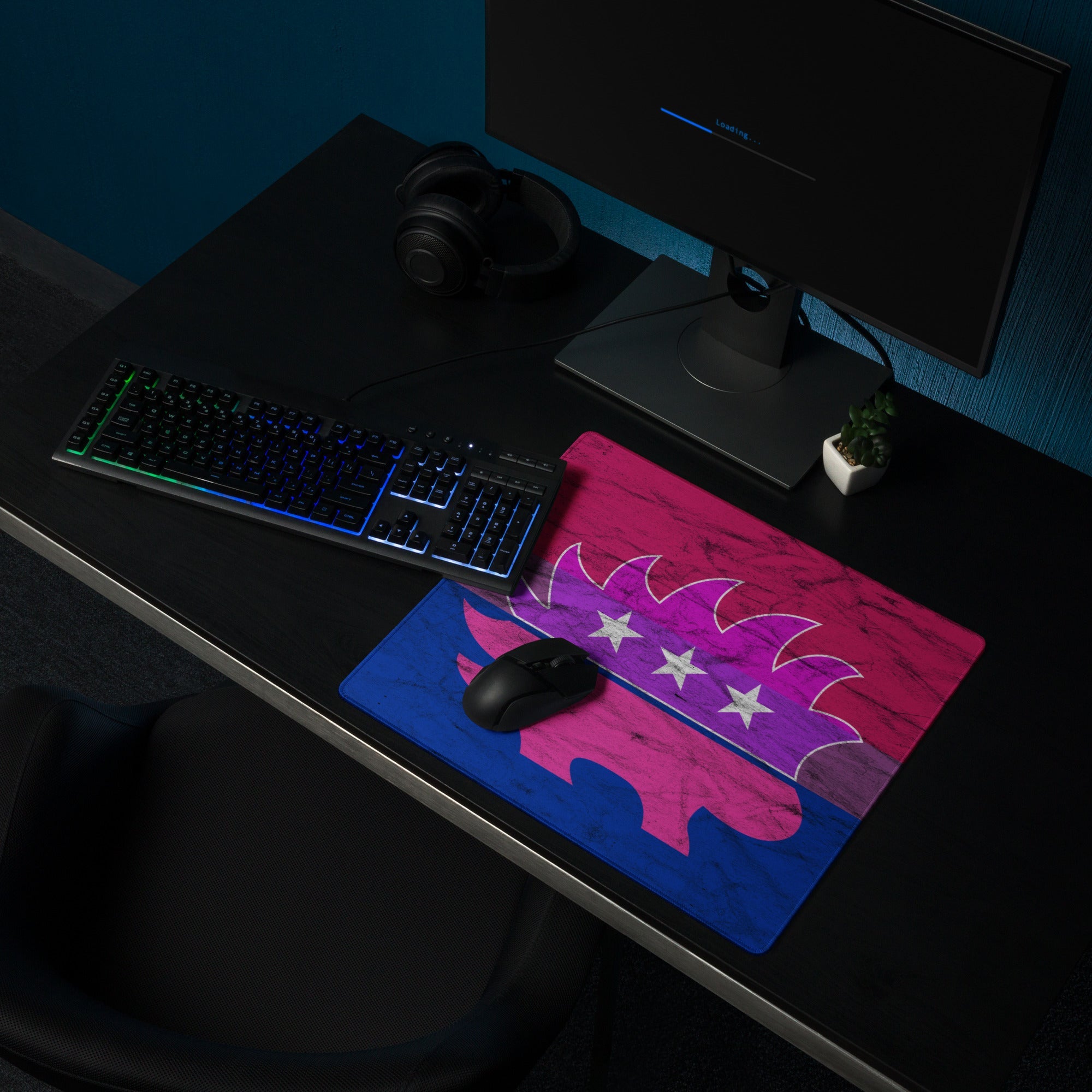 Libertarian Porcupine - LGBTQ - Bisexual Gaming mouse pad