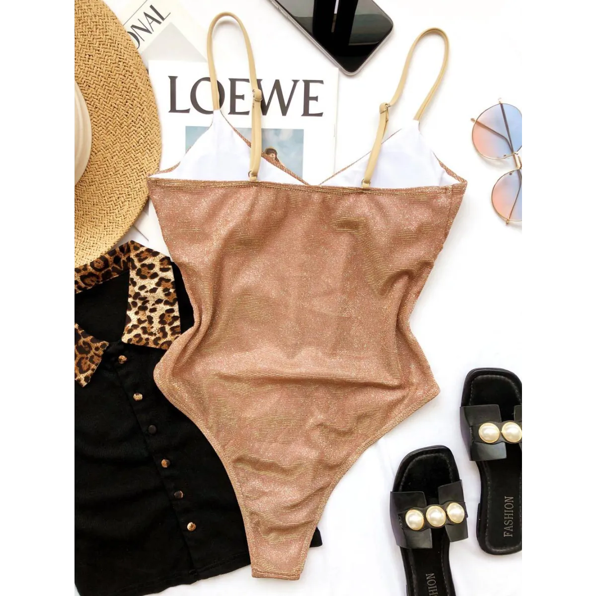Glitter One-piece Swimsuits