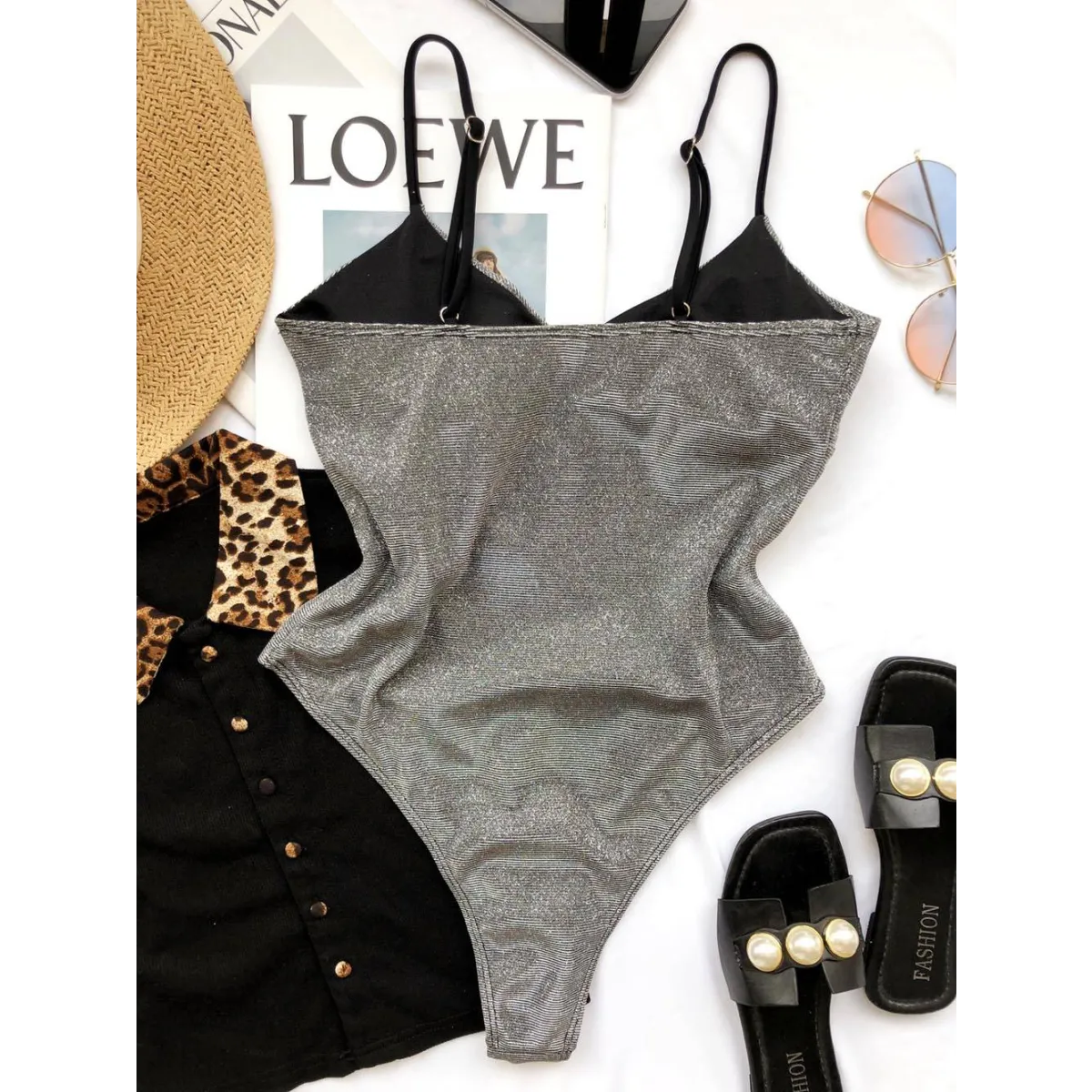 Glitter One-piece Swimsuits