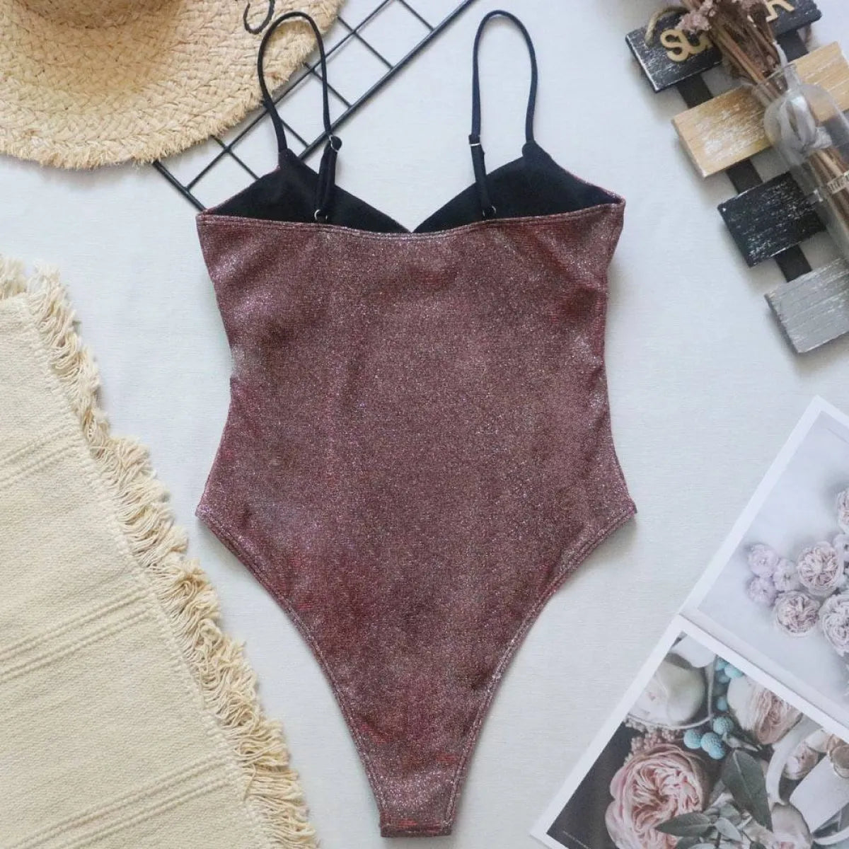 Glitter One-piece Swimsuits