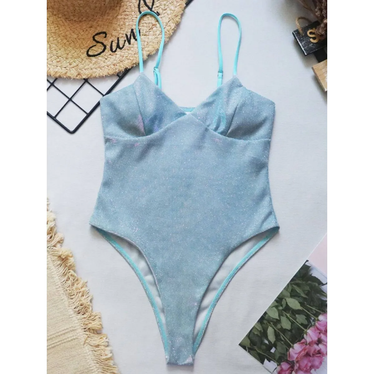 Glitter One-piece Swimsuits