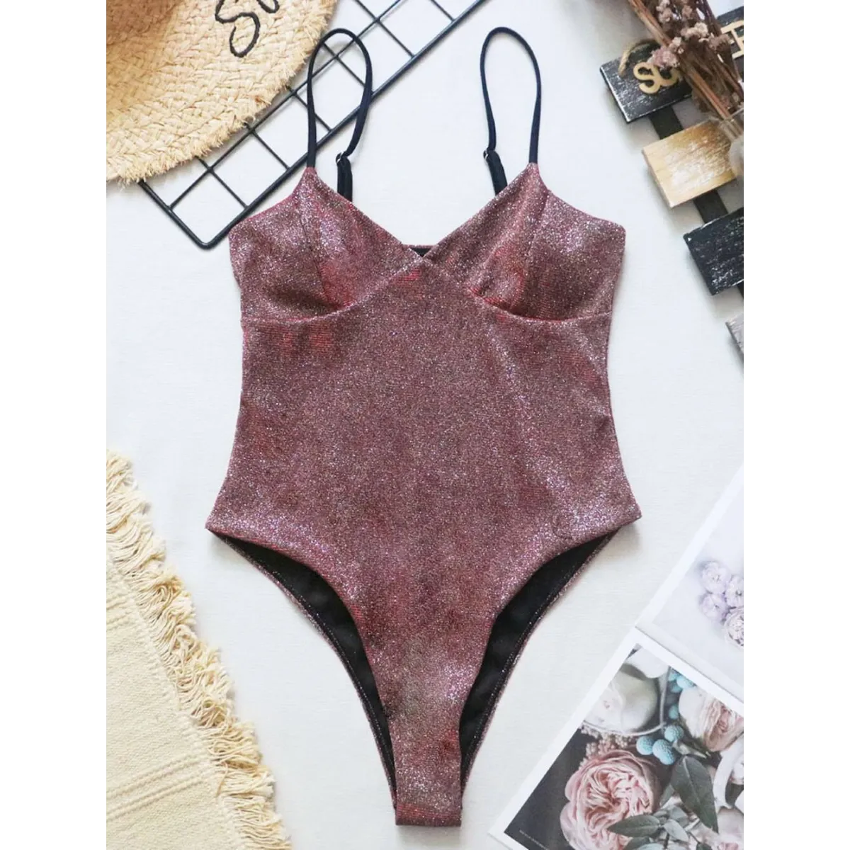 Glitter One-piece Swimsuits