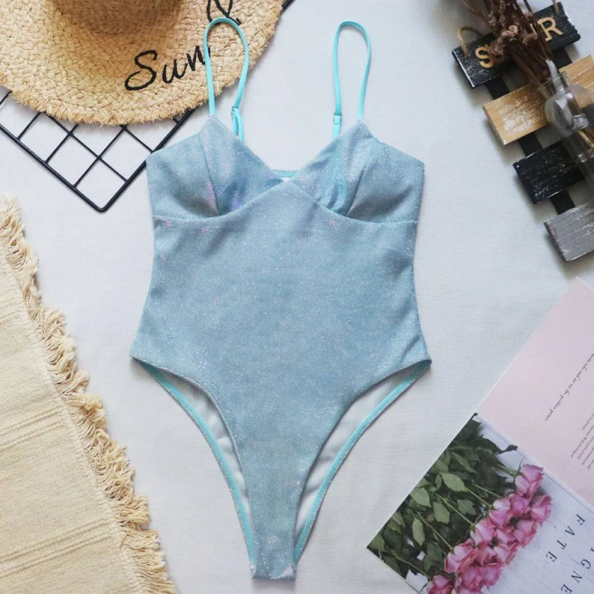 Glitter One-piece Swimsuits