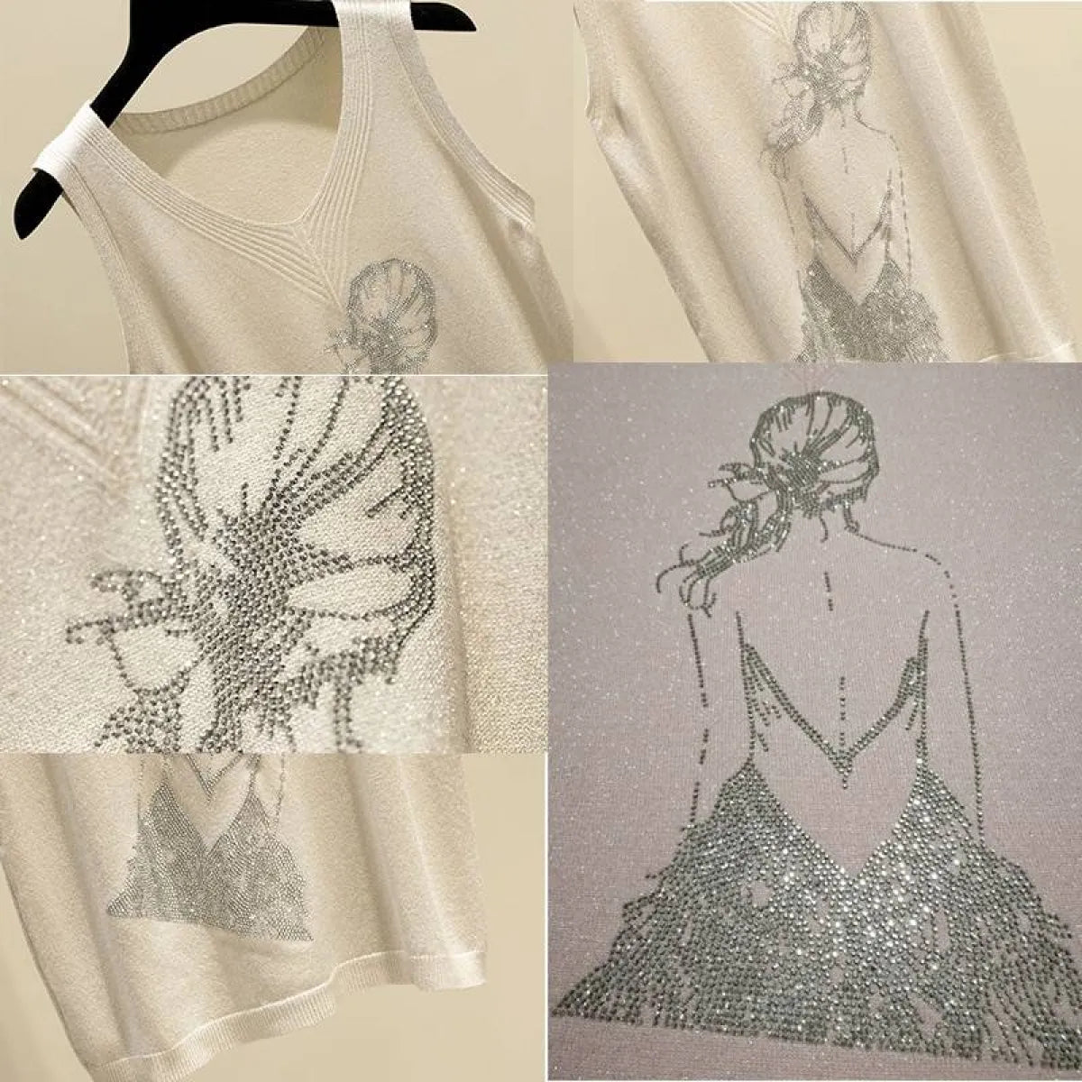 Glitter Print Tank Top