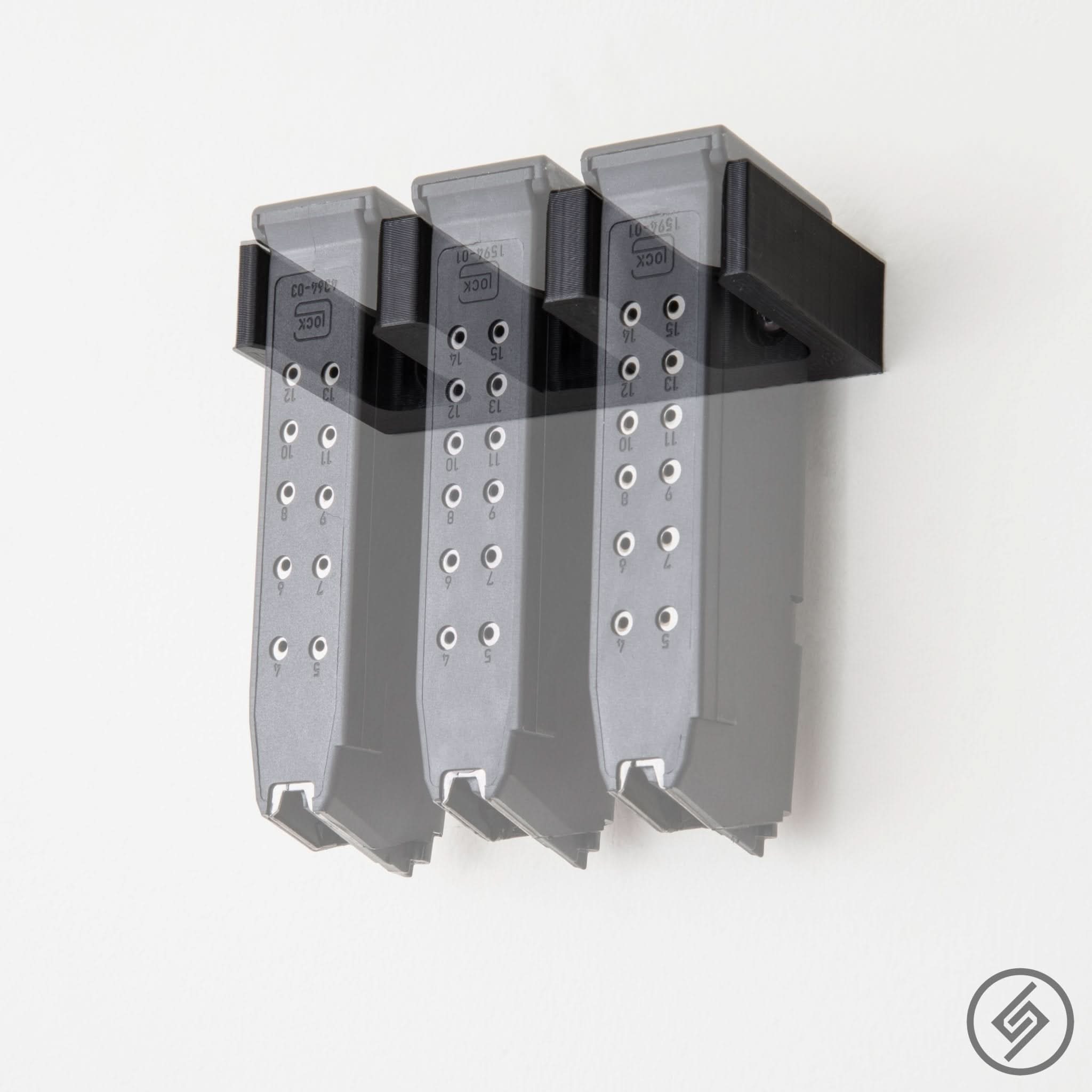 Glock Magazine Wall Storage Rack (3 Mag Capacity)
