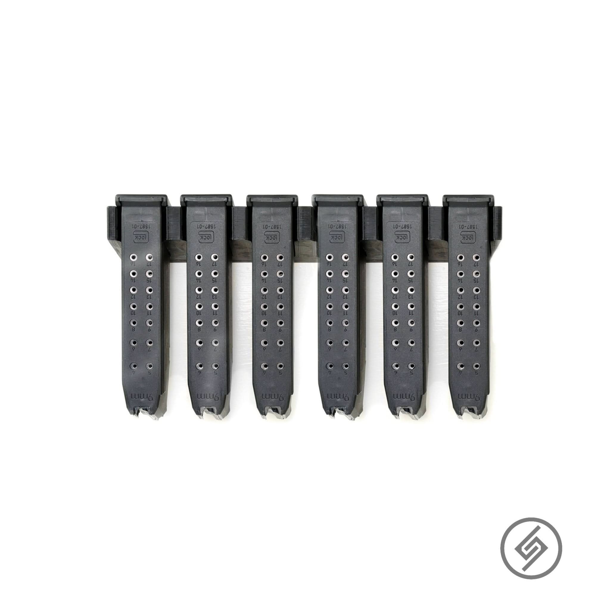 Glock Magazine Wall Storage Rack (6 Mag Capacity)