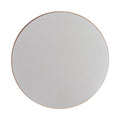 Golden Modern Round Framed Wall Mirror