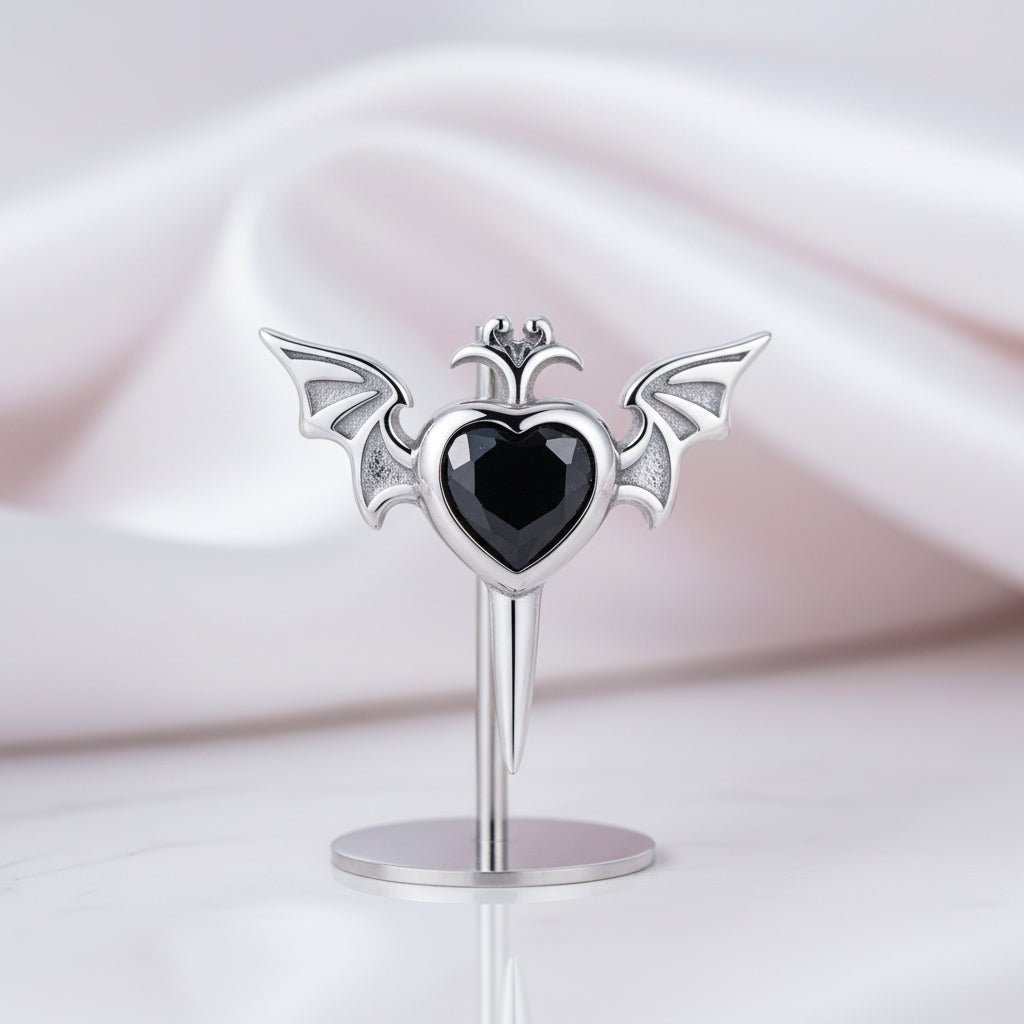 Gothic Black Diamond Option Earrings