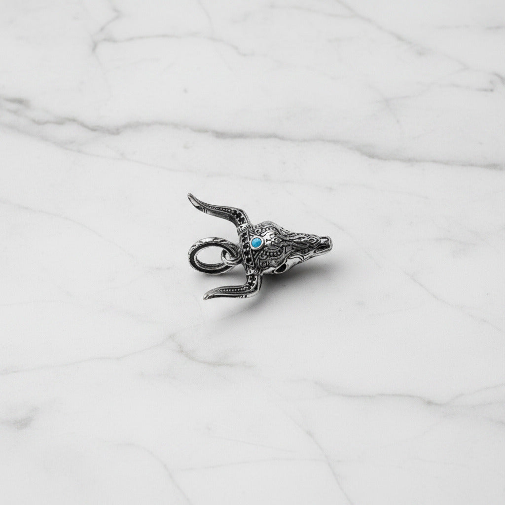 Gothic Bull Head Ethnic Pendant