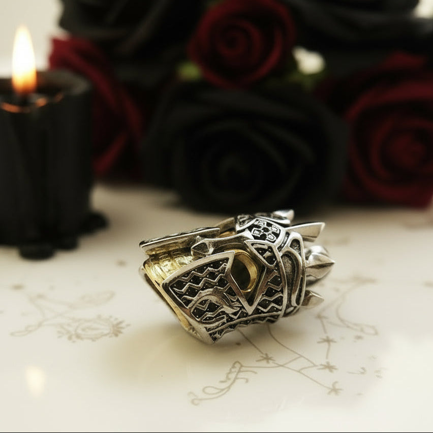 Gothic European Option Sword & Knight Skull with Crown Pendants