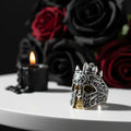 Gothic European Option Sword & Knight Skull with Crown Pendants