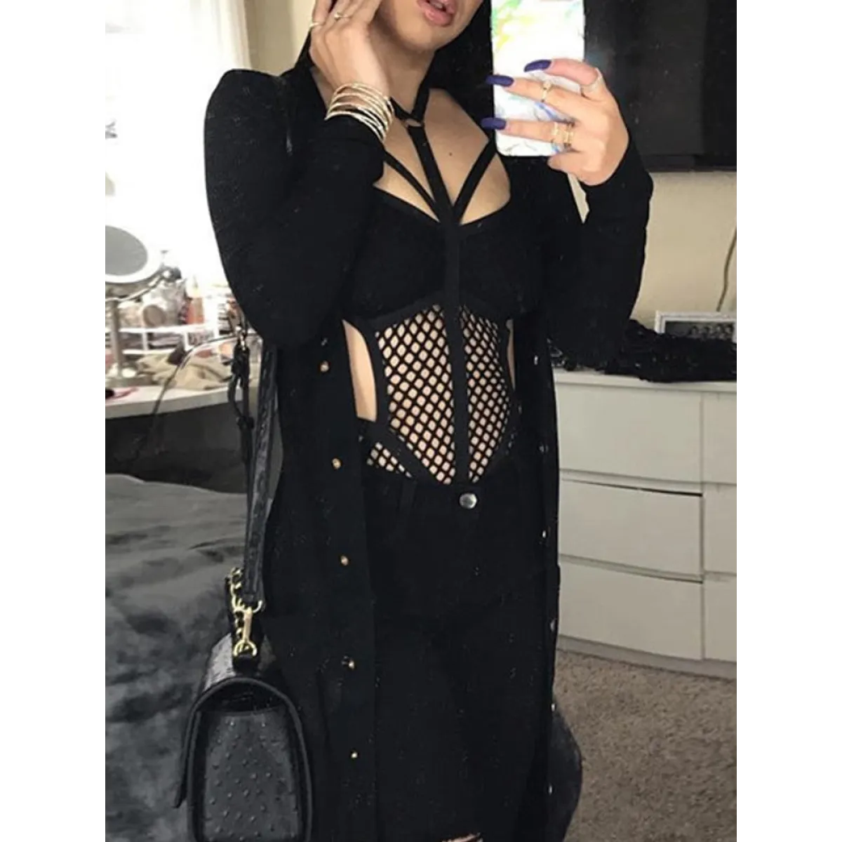 Gothic Fishnet Bodysuits