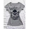 Gothic Punk Skull Print Tee – Y2K Vintage Slim Fit Top