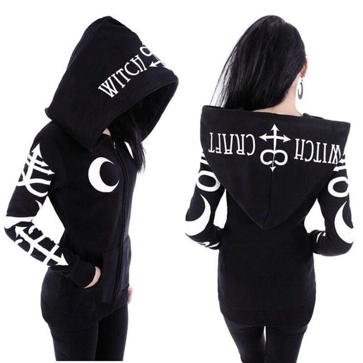 Women's Gothic Zipper Hoodie