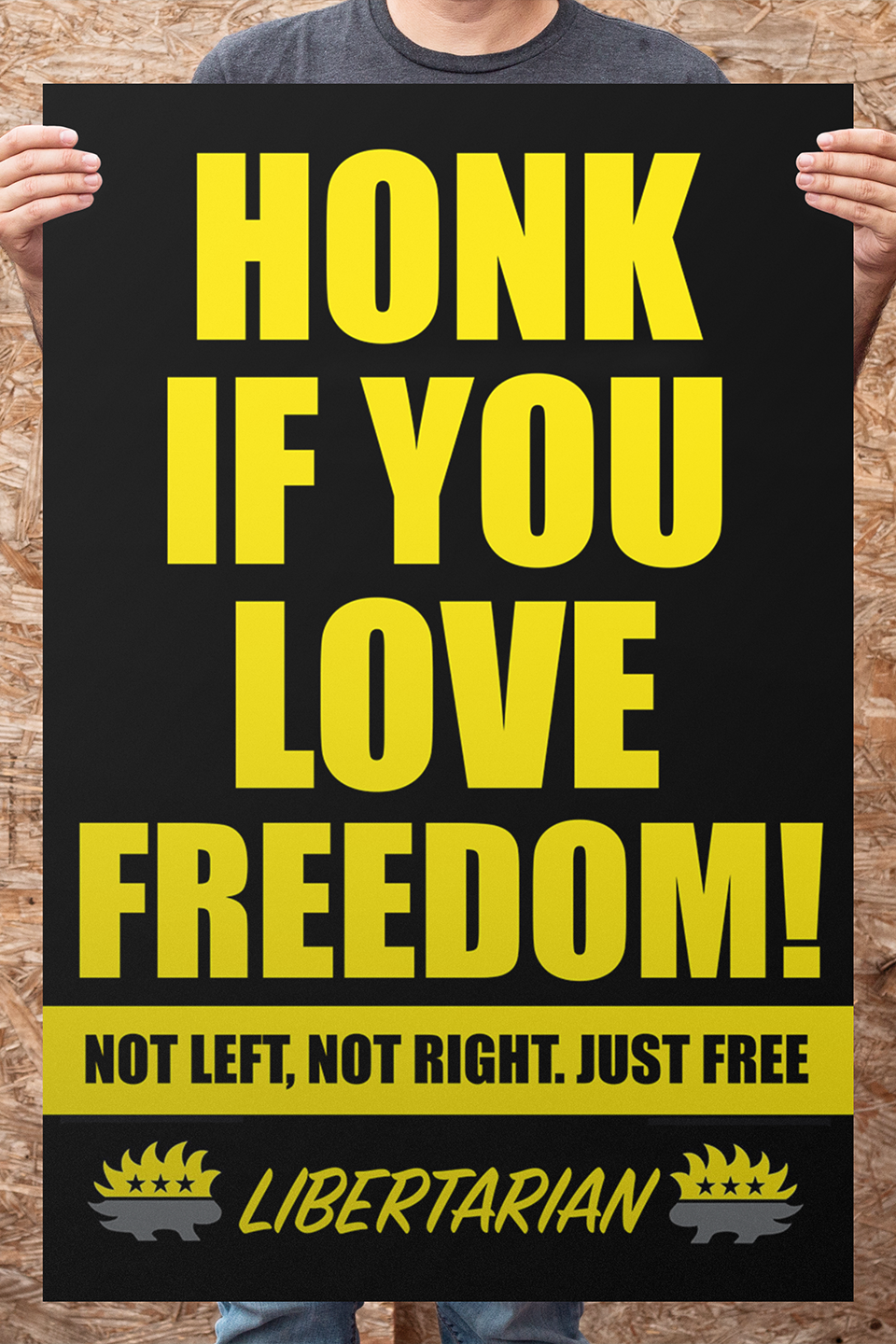 Honk If You Love Freedom - Profits for Protests Adult Sign (24" x 36")