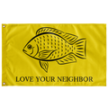 Love Your Neighbor Single Sided Flag