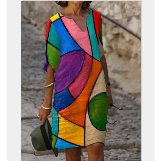 Half-Sleeved Summer Dress