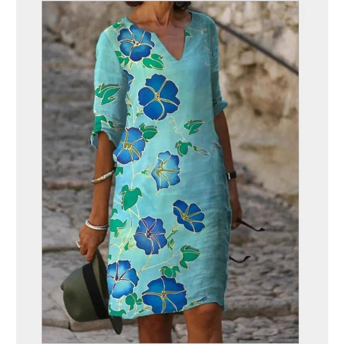 Half-Sleeved Summer Dress