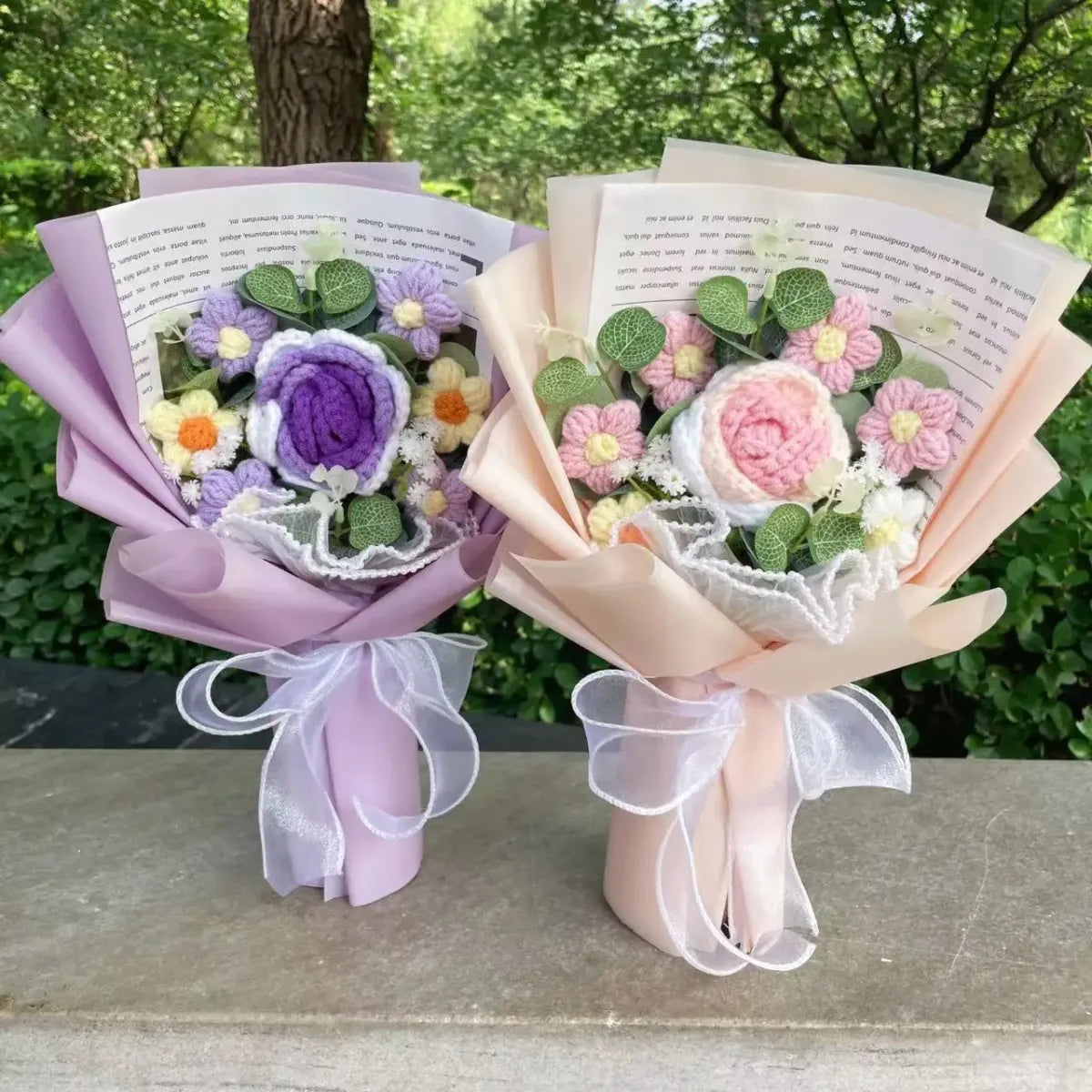 Handmade Crochet Flower Bouquet – Gift for Weddings & Graduations