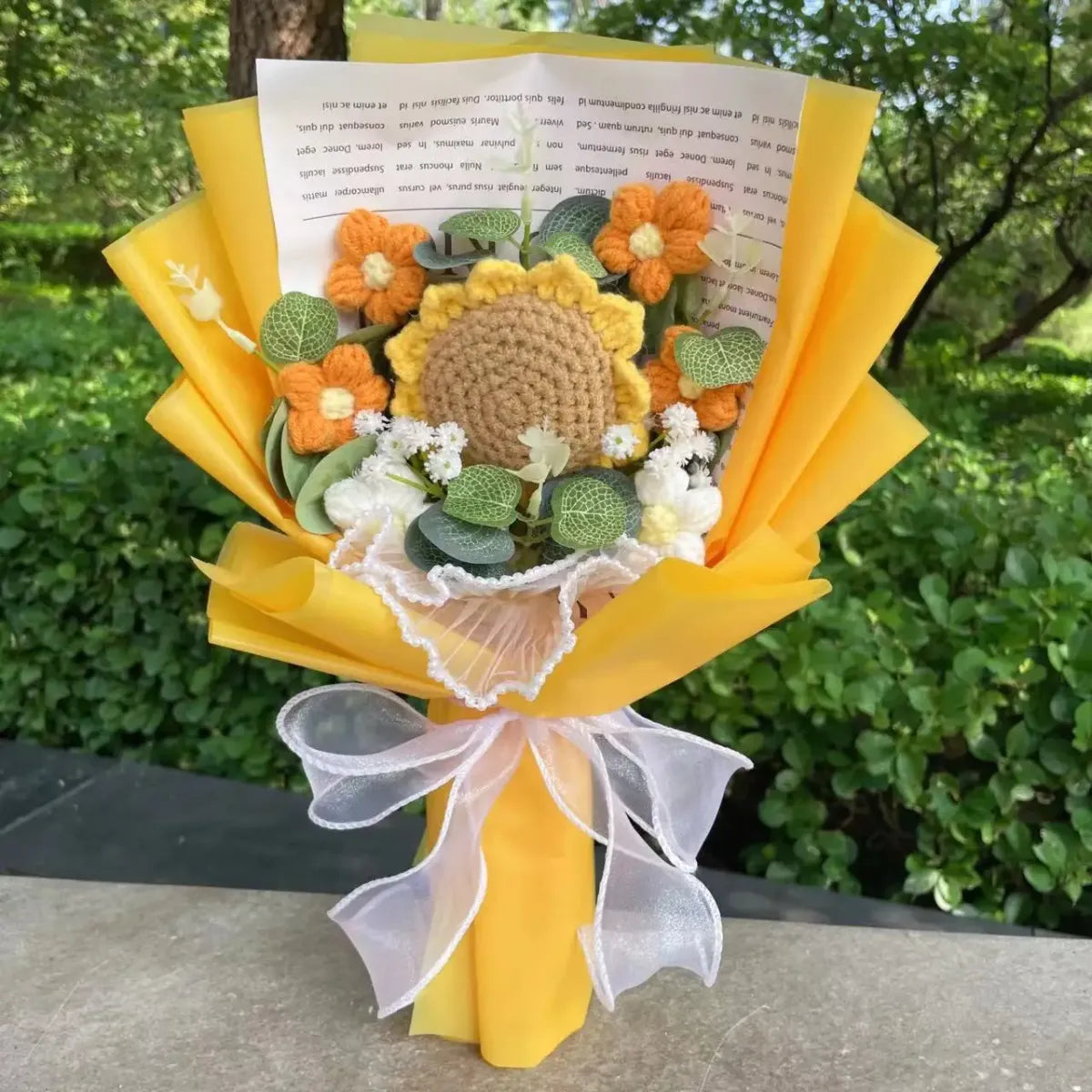 Handmade Crochet Flower Bouquet – Gift for Weddings & Graduations