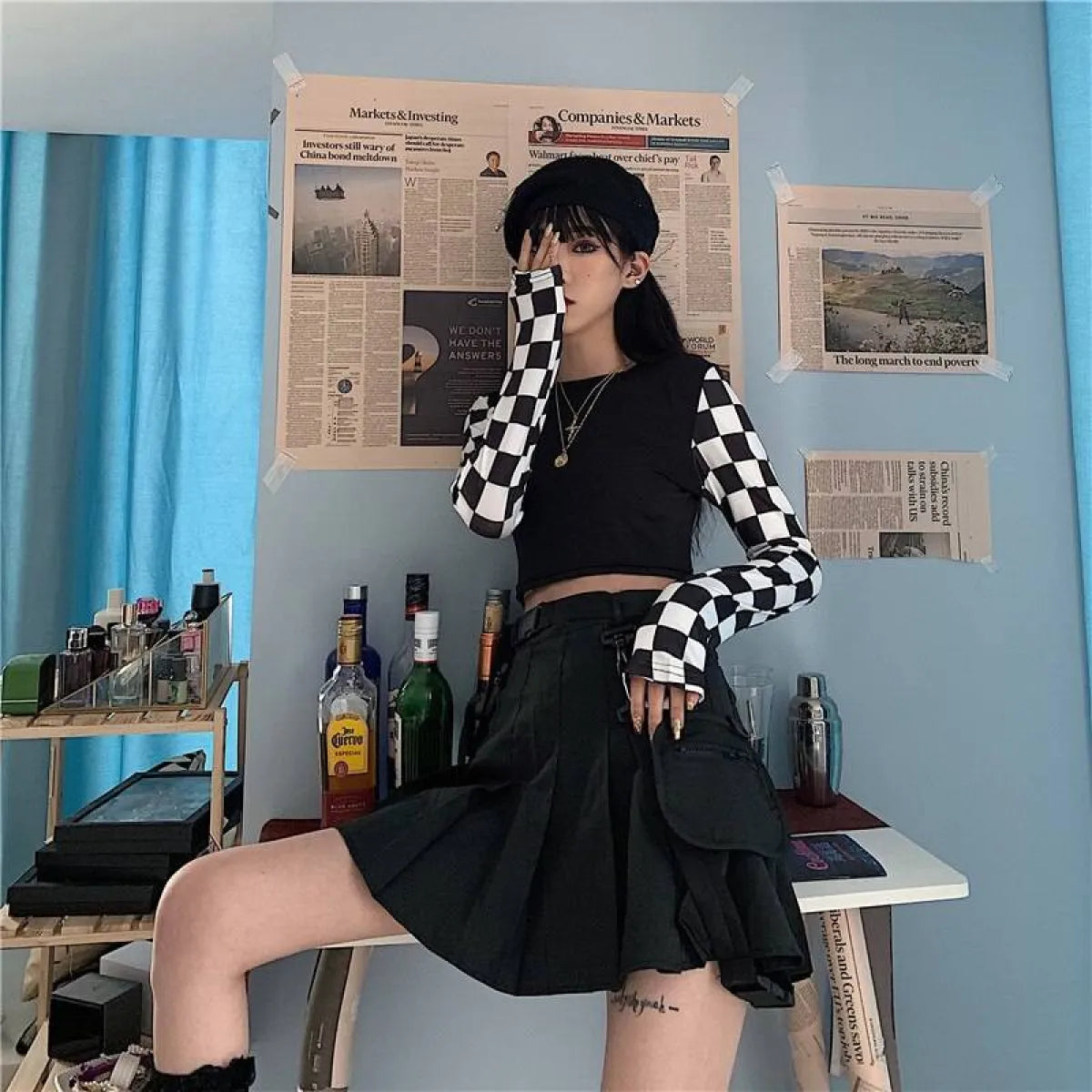 Harajuku Checkered Shirt