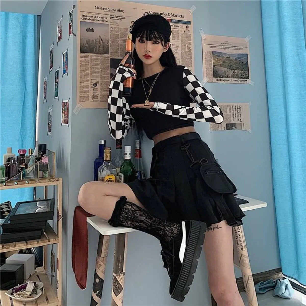 Harajuku Checkered Shirt