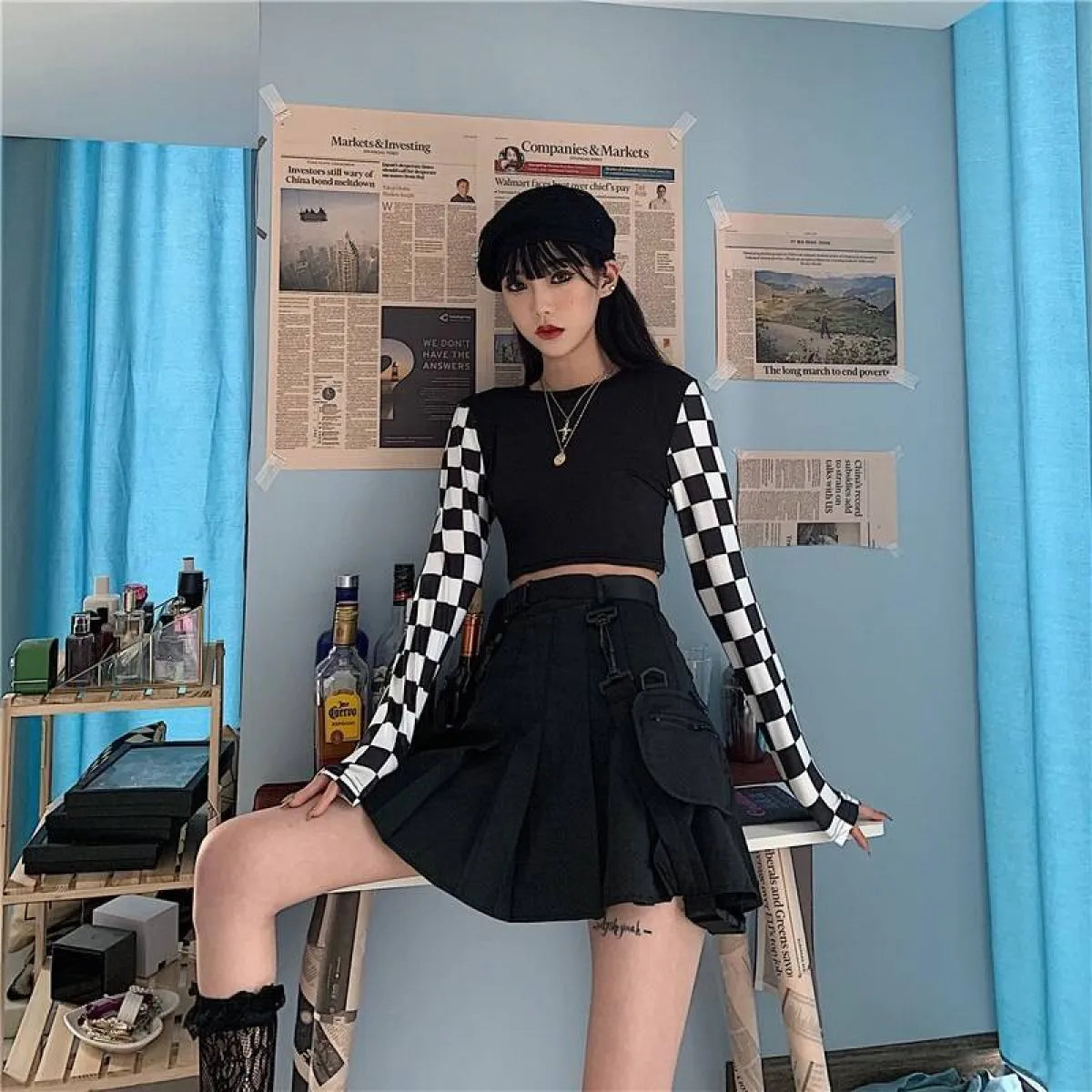 Harajuku Checkered Shirt